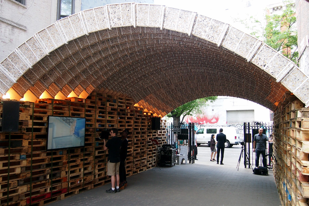 The ETH Zurich Pavilion, event venue set up for the Ideas City Festival