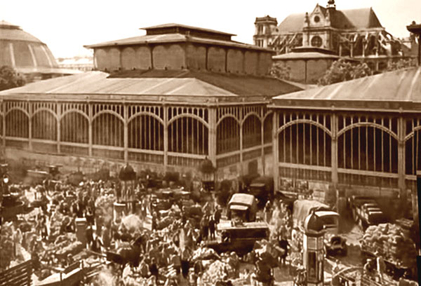 Les halles de Baltard, 1870