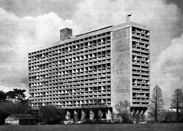Unité d'habitation of Marseille, where he spent a vacation, and had a "wonderful time"
